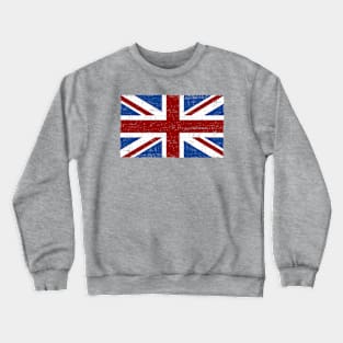 Union Jack Flag (weared) Crewneck Sweatshirt